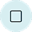 A simple blue circle with a small square inside it.